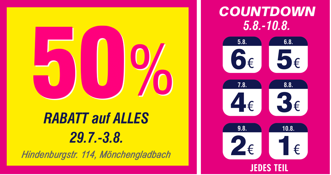Räumungsverkauf Mönchengladbach