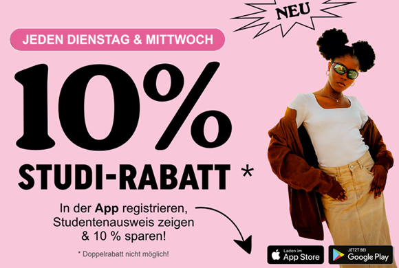 10% Studi-Rabatt 