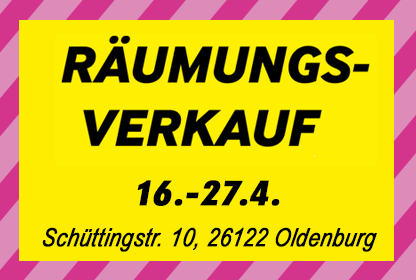 Räumungsverkauf Oldenburg 