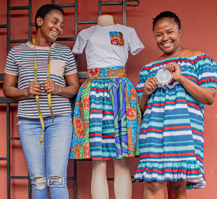 Upcycling Student*innen in Malawi